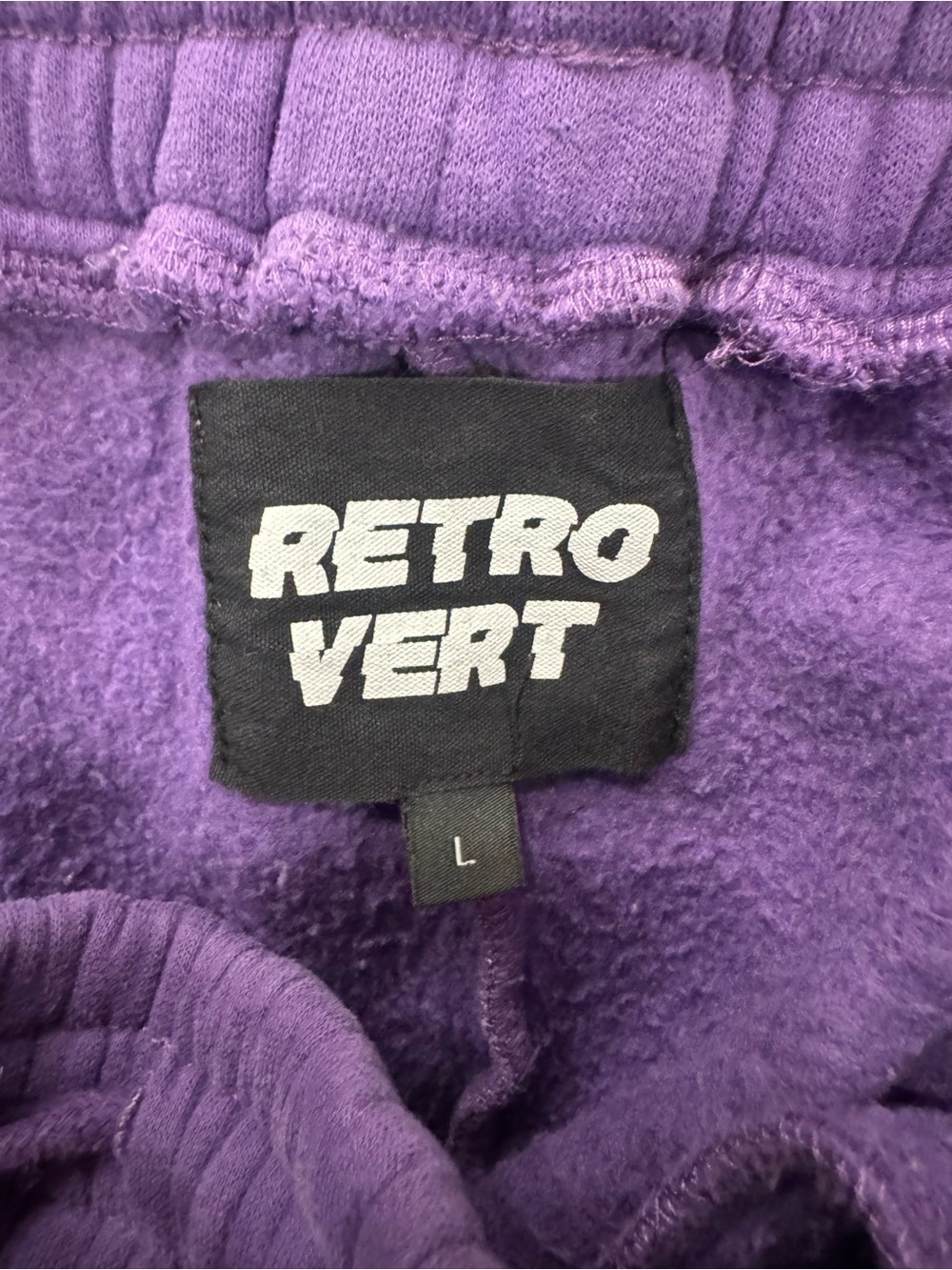 Retrovert Men's Purple Casual Joggers - Picture 8 of 9